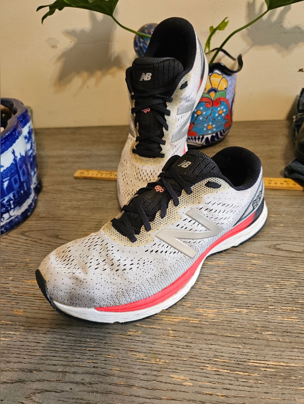 New Balance 880 V9 Running Shoes White Orange Men's Size 14 D